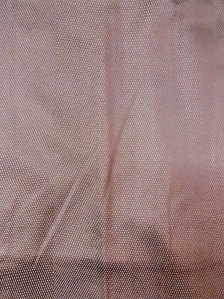 画像3: N0321S  女性用 道行  シルク（正絹）  光沢のある 茶色, 線 【中古】 【USED】 【リサイクル】 ★★★☆☆ (3)