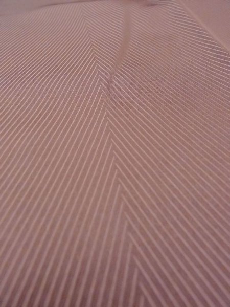 画像7: N0321S  女性用 道行  シルク（正絹）  光沢のある 茶色, 線 【中古】 【USED】 【リサイクル】 ★★★☆☆ (7)