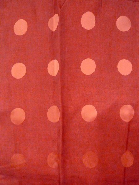 画像3: N0321U Mint  女性用 道行  化繊  光沢のある 朱赤, 丸 【中古】 【USED】 【リサイクル】 ★★★★☆ (3)