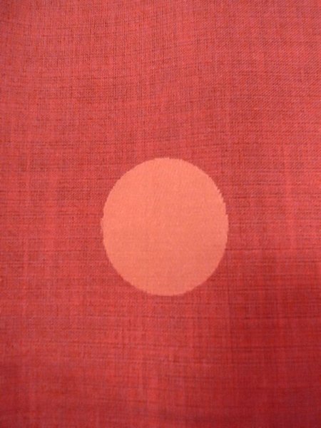 画像6: N0321U Mint  女性用 道行  化繊  光沢のある 朱赤, 丸 【中古】 【USED】 【リサイクル】 ★★★★☆ (6)