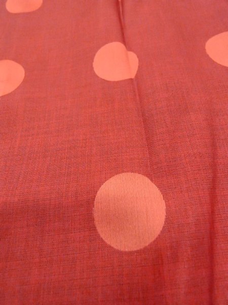 画像9: N0321U Mint  女性用 道行  化繊  光沢のある 朱赤, 丸 【中古】 【USED】 【リサイクル】 ★★★★☆ (9)