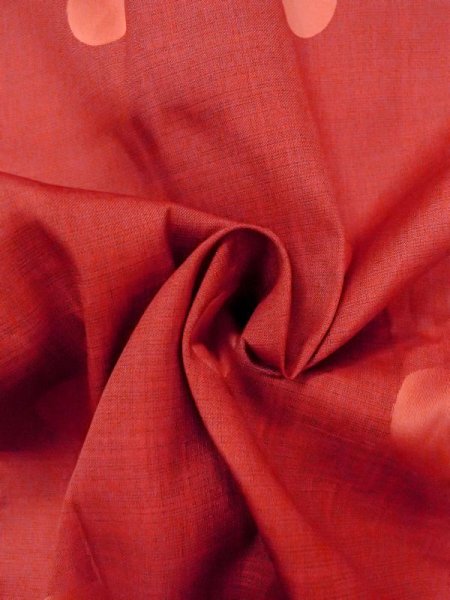 画像11: N0321U Mint  女性用 道行  化繊  光沢のある 朱赤, 丸 【中古】 【USED】 【リサイクル】 ★★★★☆ (11)