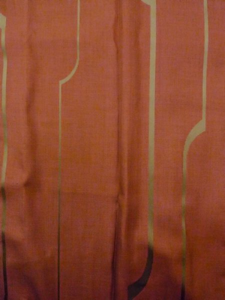 画像4: N0321V  女性用 雨コート  化繊  赤み 茶色, 線 【中古】 【USED】 【リサイクル】 ★★★☆☆ (4)