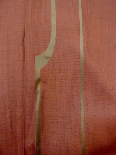 画像6: N0321V  女性用 雨コート  化繊  赤み 茶色, 線 【中古】 【USED】 【リサイクル】 ★★★☆☆ (6)