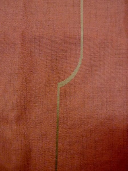 画像7: N0321V  女性用 雨コート  化繊  赤み 茶色, 線 【中古】 【USED】 【リサイクル】 ★★★☆☆ (7)