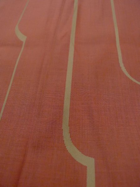 画像10: N0321V  女性用 雨コート  化繊  赤み 茶色, 線 【中古】 【USED】 【リサイクル】 ★★★☆☆ (10)