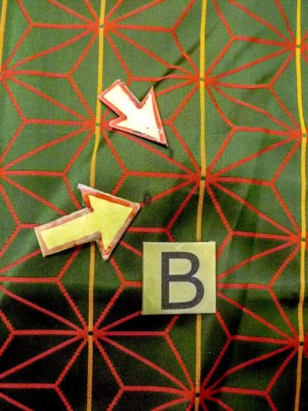 画像15: N0322D  女性用 道行  シルク（正絹）   緑色, 麻の葉 【中古】 【USED】 【リサイクル】 ★★★☆☆ (15)