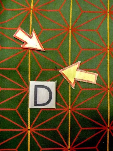 画像17: N0322D  女性用 道行  シルク（正絹）   緑色, 麻の葉 【中古】 【USED】 【リサイクル】 ★★★☆☆ (17)