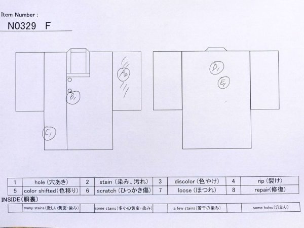 画像11: N0329F  女性用 道行  シルク(正絹)   黒,  【中古】 【USED】 【リサイクル】 ★☆☆☆☆ (11)