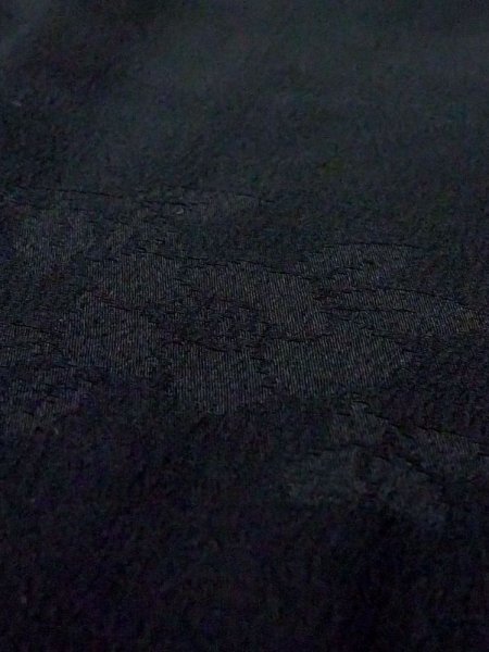 画像7: N0329G  女性用 道行  シルク(正絹)   黒,  【中古】 【USED】 【リサイクル】 ★★☆☆☆ (7)