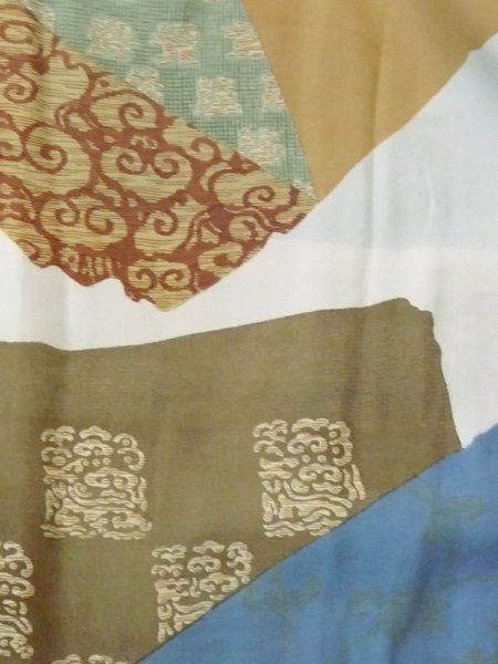 画像11: N0329G  女性用 道行  シルク(正絹)   黒,  【中古】 【USED】 【リサイクル】 ★★☆☆☆ (11)