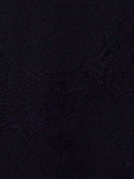 画像5: N0329H  女性用 道行  シルク（正絹）   黒,  【中古】 【USED】 【リサイクル】 ★★☆☆☆ (5)