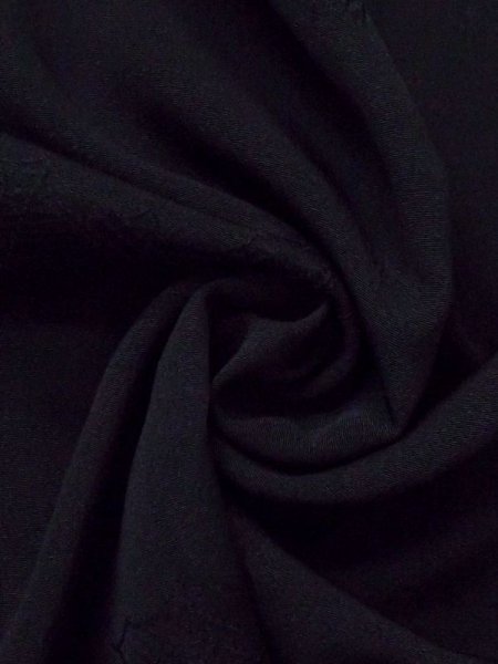 画像9: N0329H  女性用 道行  シルク（正絹）   黒,  【中古】 【USED】 【リサイクル】 ★★☆☆☆ (9)