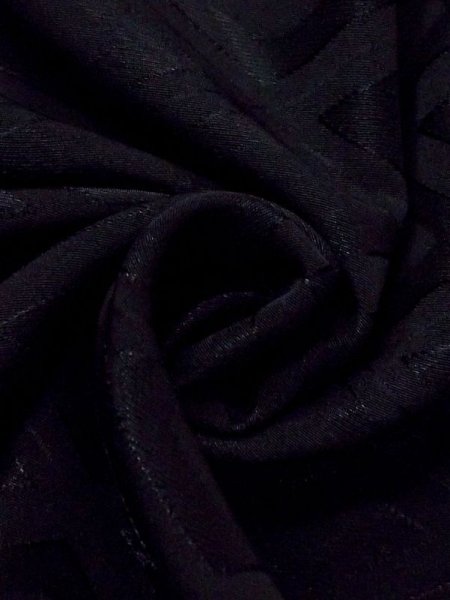 画像9: N0329I  女性用 道行  化繊   黒,  【中古】 【USED】 【リサイクル】 ★★★☆☆ (9)