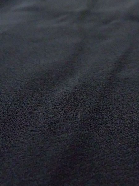 画像7: N0329K  女性用 道行  シルク(正絹)   黒,  【中古】 【USED】 【リサイクル】 ★★☆☆☆ (7)