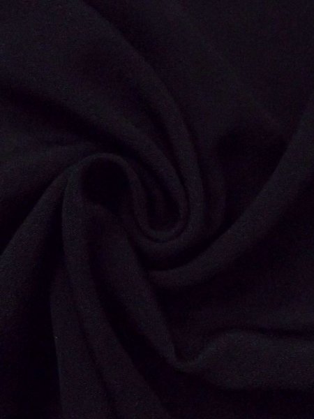 画像9: N0329K  女性用 道行  シルク(正絹)   黒,  【中古】 【USED】 【リサイクル】 ★★☆☆☆ (9)