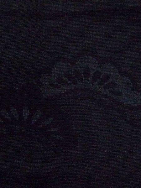 画像5: N0329L  女性用 道行  シルク(正絹)   黒,  【中古】 【USED】 【リサイクル】 ★☆☆☆☆ (5)