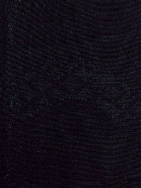 画像6: N0329L  女性用 道行  シルク(正絹)   黒,  【中古】 【USED】 【リサイクル】 ★☆☆☆☆ (6)