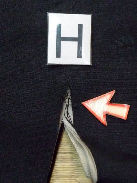 画像19: N0329L  女性用 道行  シルク(正絹)   黒,  【中古】 【USED】 【リサイクル】 ★☆☆☆☆ (19)