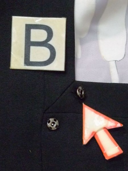 画像13: N0329M  女性用 道行  シルク(正絹)  深い 紺, 丸 【中古】 【USED】 【リサイクル】 ★☆☆☆☆ (13)