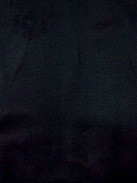 画像3: N0329N Mint  女性用 道行  シルク(正絹)   黒, 花 【中古】 【USED】 【リサイクル】 ★★★★☆ (3)