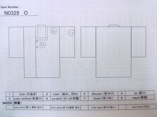 画像13: N0329O  女性用 道行  シルク(正絹)   黒, 花 【中古】 【USED】 【リサイクル】 ★★★☆☆ (13)