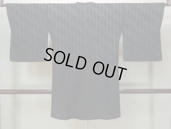 画像2: N0329P Mint  女性用 道行  シルク（正絹）   黒,  【中古】 【USED】 【リサイクル】 ★★★★☆ (2)