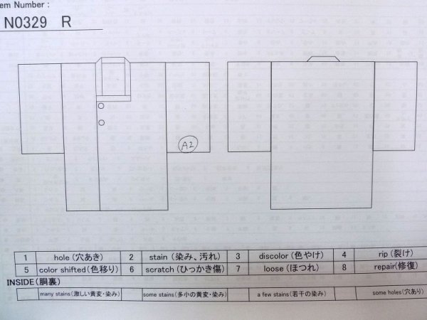 画像11: N0329R  女性用 道行  シルク(正絹)   黒,  【中古】 【USED】 【リサイクル】 ★★★☆☆ (11)