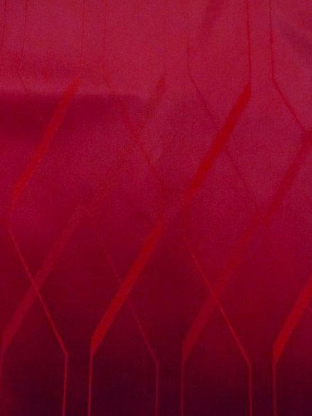 画像6: N0329U  女性用 雨コート  化繊   赤色, 抽象的模様 【中古】 【USED】 【リサイクル】 ★☆☆☆☆ (6)