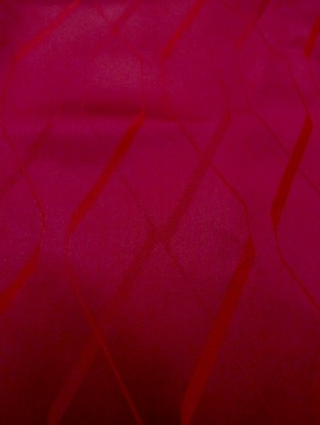 画像8: N0329U  女性用 雨コート  化繊   赤色, 抽象的模様 【中古】 【USED】 【リサイクル】 ★☆☆☆☆ (8)