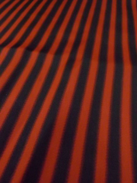 画像7: N0329X  女性用 雨コート 裏地:共布 化繊   赤色, 縞 【中古】 【USED】 【リサイクル】 ★★☆☆☆ (7)