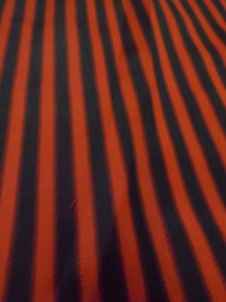 画像8: N0329X  女性用 雨コート 裏地:共布 化繊   赤色, 縞 【中古】 【USED】 【リサイクル】 ★★☆☆☆ (8)