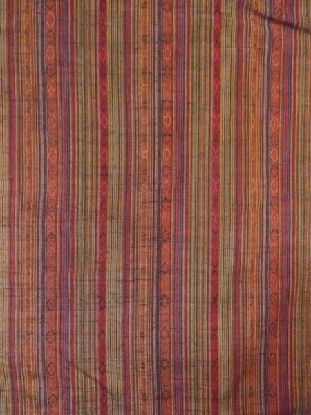 画像3: N0329Y Mint  女性用 道行  シルク(正絹)   マルチカラー, 縞 【中古】 【USED】 【リサイクル】 ★★★★☆ (3)