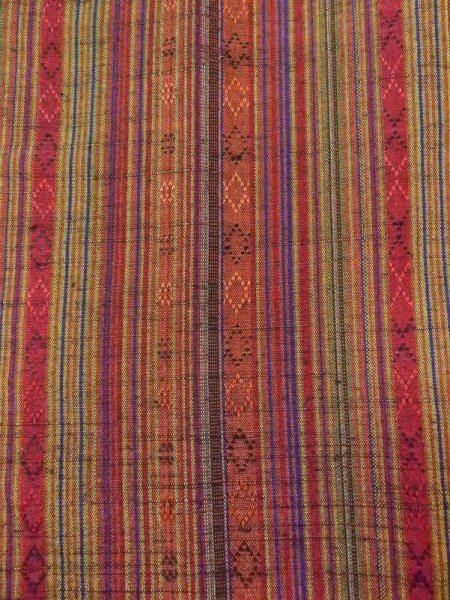 画像5: N0329Y Mint  女性用 道行  シルク(正絹)   マルチカラー, 縞 【中古】 【USED】 【リサイクル】 ★★★★☆ (5)