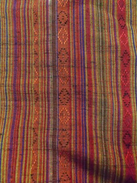 画像6: N0329Y Mint  女性用 道行  シルク(正絹)   マルチカラー, 縞 【中古】 【USED】 【リサイクル】 ★★★★☆ (6)