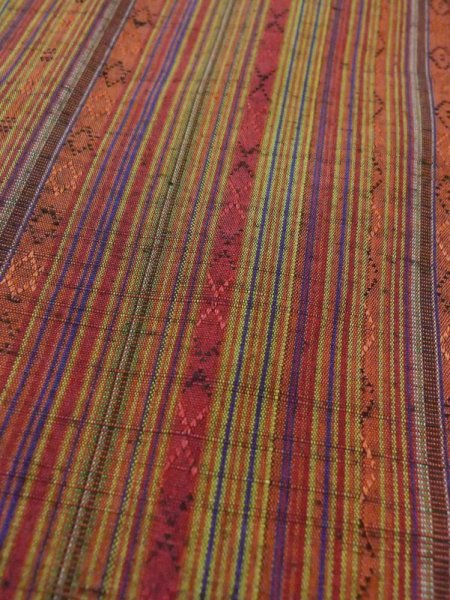 画像8: N0329Y Mint  女性用 道行  シルク(正絹)   マルチカラー, 縞 【中古】 【USED】 【リサイクル】 ★★★★☆ (8)