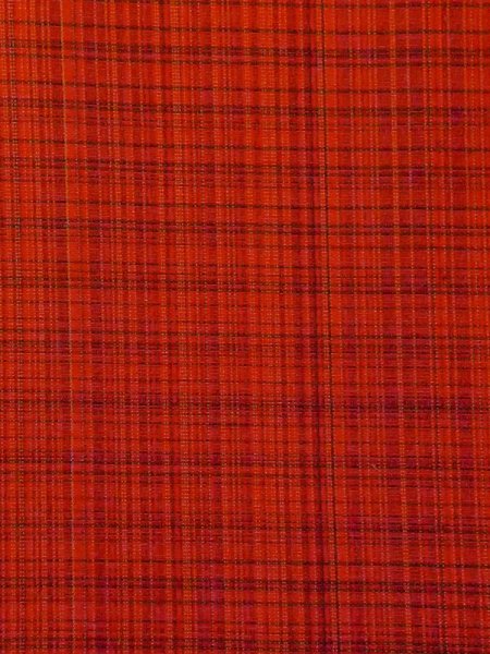 画像6: N0329Z  女性用 道行  シルク(正絹)   朱赤, 線 【中古】 【USED】 【リサイクル】 ★★☆☆☆ (6)