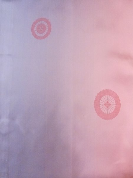 画像3: N0330D  女性用 道行 主柄:傘 化繊  淡い 紫色, ぼかし 【中古】 【USED】 【リサイクル】 ★★★☆☆ (3)