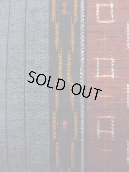 画像6: N0409A Mint  女性用 紬  シルク（正絹）   灰色, 縞 【中古】 【USED】 【リサイクル】 ★★★★☆ (6)