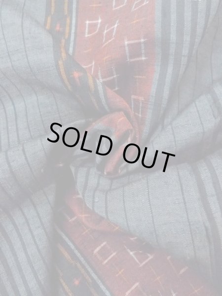 画像12: N0409A Mint  女性用 紬  シルク（正絹）   灰色, 縞 【中古】 【USED】 【リサイクル】 ★★★★☆ (12)