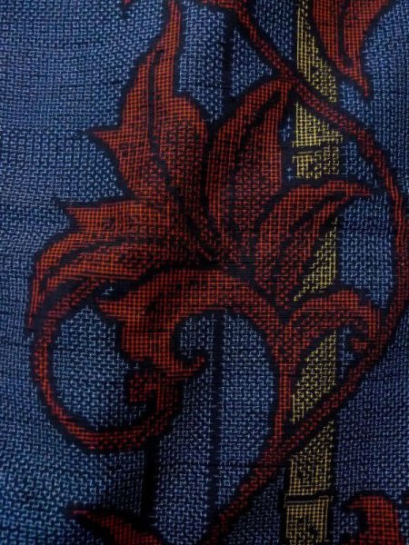 画像6: N0409E Mint  女性用 紬  シルク（正絹）  灰色がかった 水色, 竹 【中古】 【USED】 【リサイクル】 ★★★★☆ (6)