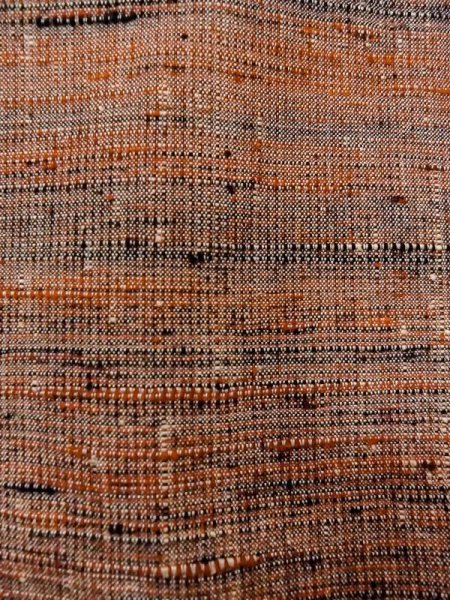 画像7: N0409F  女性用 紬  シルク(正絹)   マルチカラー, 縞 【中古】 【USED】 【リサイクル】 ★★★☆☆ (7)