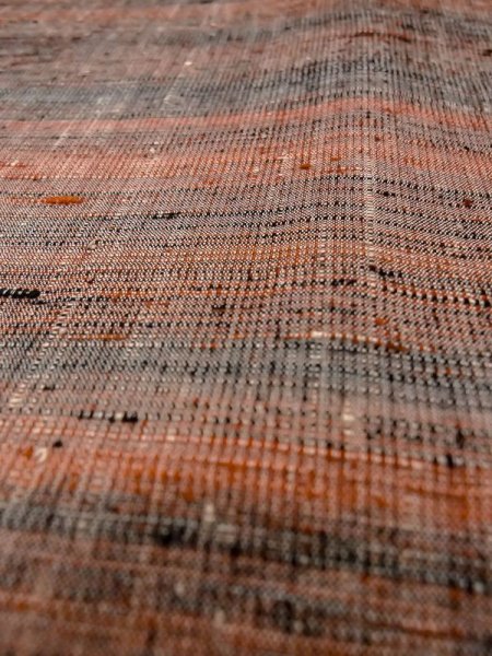 画像8: N0409F  女性用 紬  シルク(正絹)   マルチカラー, 縞 【中古】 【USED】 【リサイクル】 ★★★☆☆ (8)