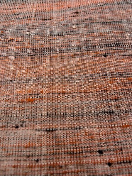 画像9: N0409F  女性用 紬  シルク(正絹)   マルチカラー, 縞 【中古】 【USED】 【リサイクル】 ★★★☆☆ (9)