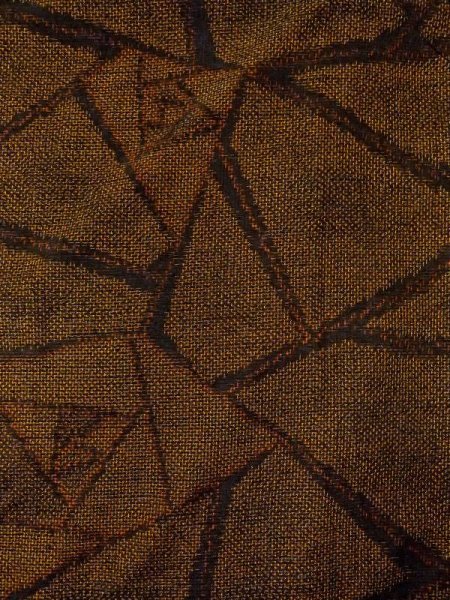 画像3: N0409G  女性用 紬  シルク(正絹)   茶色, バラ 【中古】 【USED】 【リサイクル】 ★★★☆☆ (3)