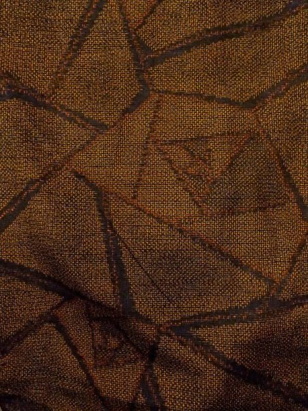 画像4: N0409G  女性用 紬  シルク(正絹)   茶色, バラ 【中古】 【USED】 【リサイクル】 ★★★☆☆ (4)