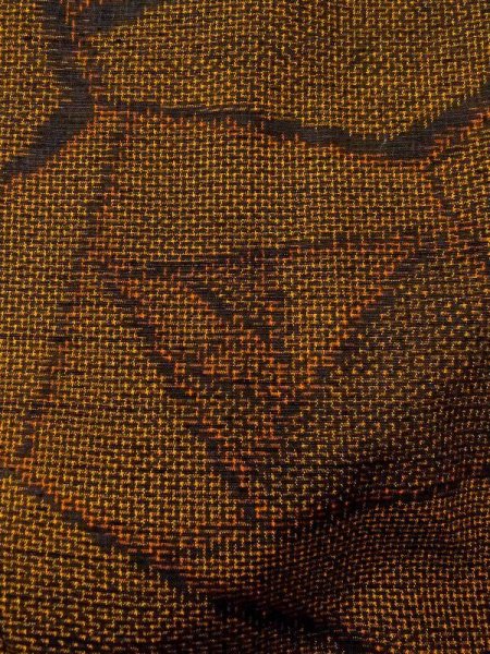 画像5: N0409G  女性用 紬  シルク(正絹)   茶色, バラ 【中古】 【USED】 【リサイクル】 ★★★☆☆ (5)