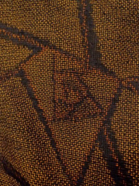 画像6: N0409G  女性用 紬  シルク(正絹)   茶色, バラ 【中古】 【USED】 【リサイクル】 ★★★☆☆ (6)