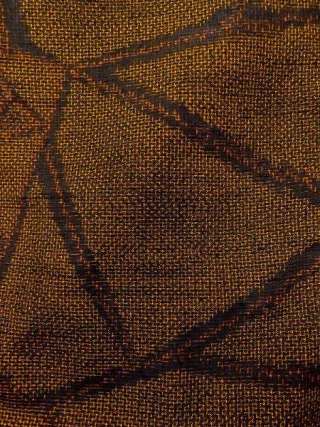 画像7: N0409G  女性用 紬  シルク(正絹)   茶色, バラ 【中古】 【USED】 【リサイクル】 ★★★☆☆ (7)