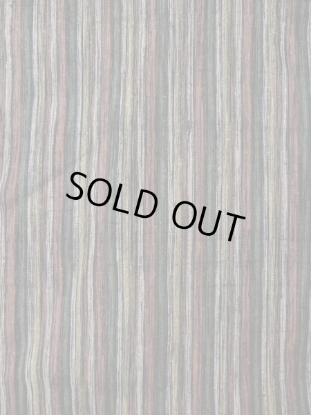 画像3: N0409H Mint  女性用 紬  シルク（正絹）  灰色がかった マルチカラー, 縞 【中古】 【USED】 【リサイクル】 ★★★★☆ (3)